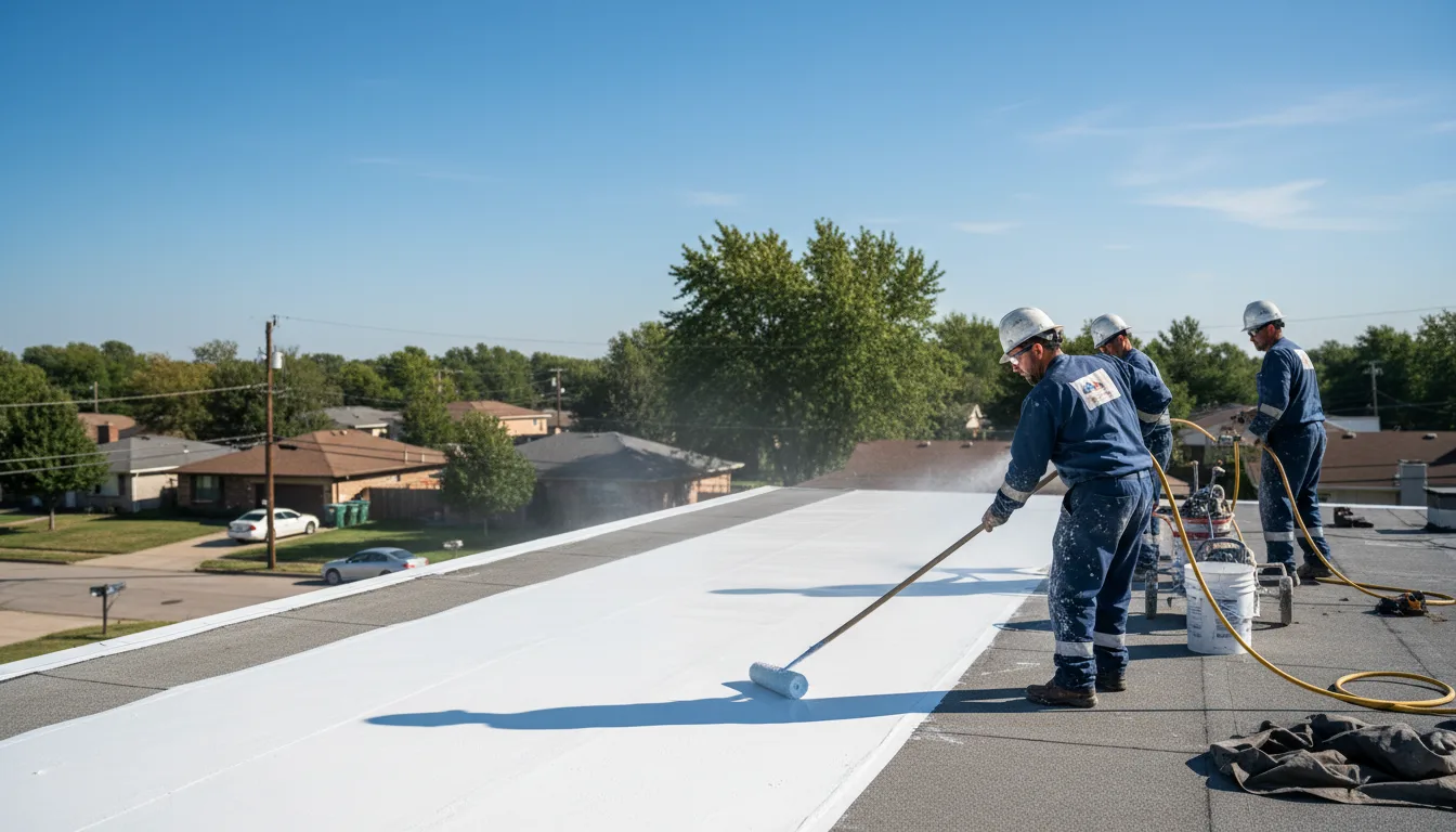 Commercial roof coating in Mount Morris, IL near me